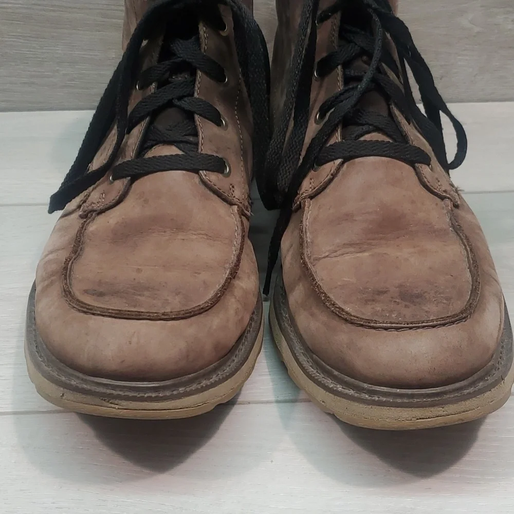 Sorel Mens Madson moc toe Leather High Top Sneakers Boots shoes sz 12